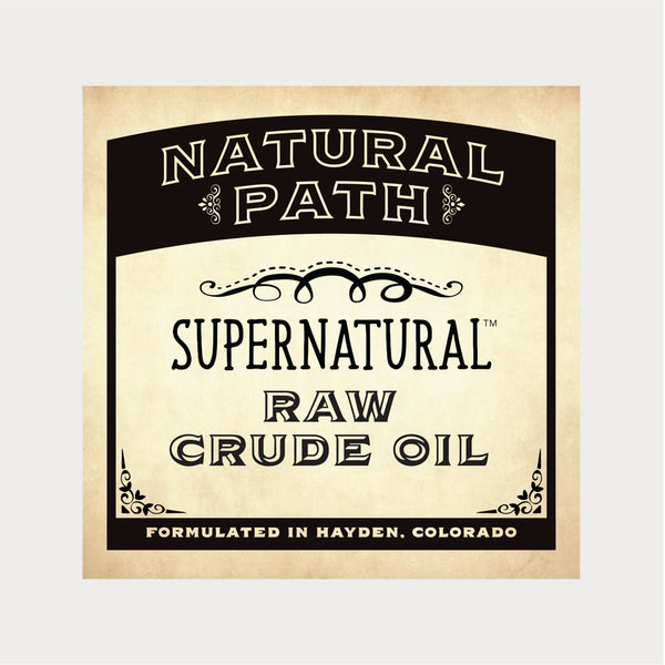Natural Path Botanicals Supernatural Raw Crude CBD Oil grown on sustainable family farms in Colorado. 